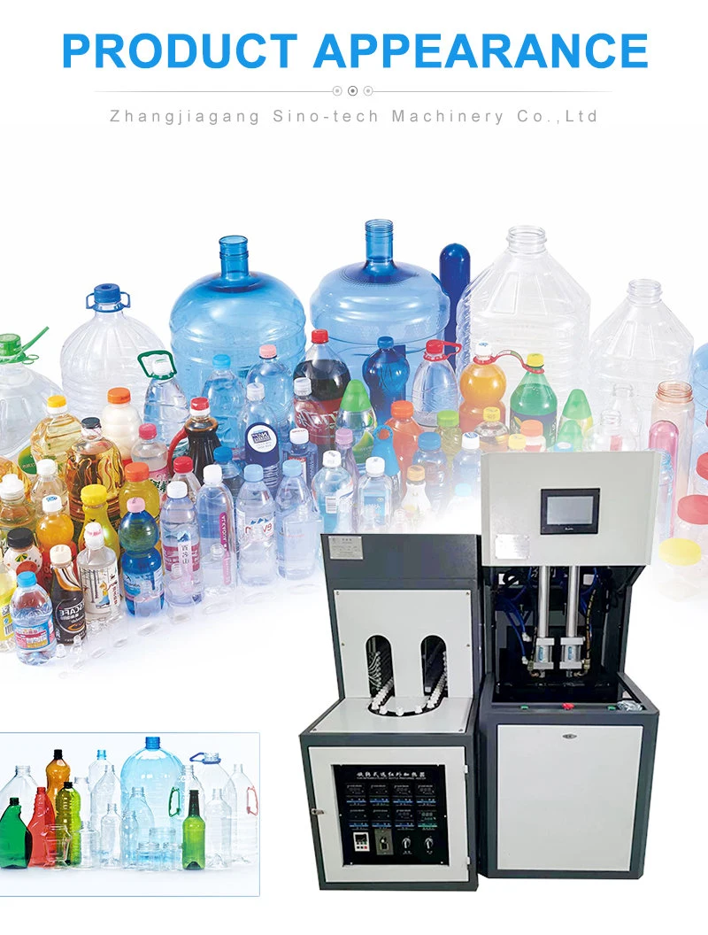 Semi Auto Machines for Manufacturing 3L Plastic Water Bottles Pet Wide Mouth Making Equipment Jar Stretch Blow Moulding Machine