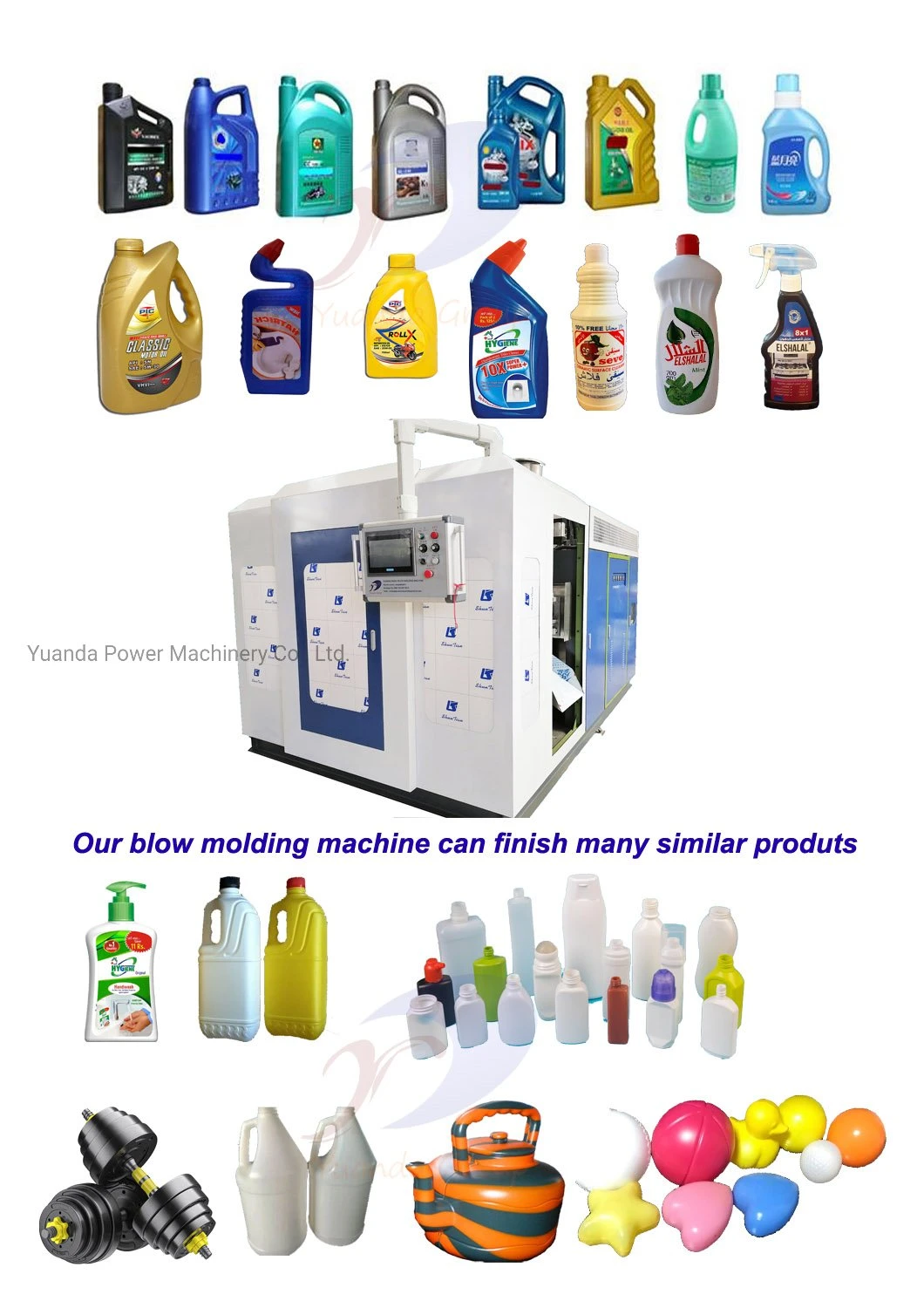 Yuanda Yd-2L Fully Automatic Extrusion Small Bottle Blow Molding Machine